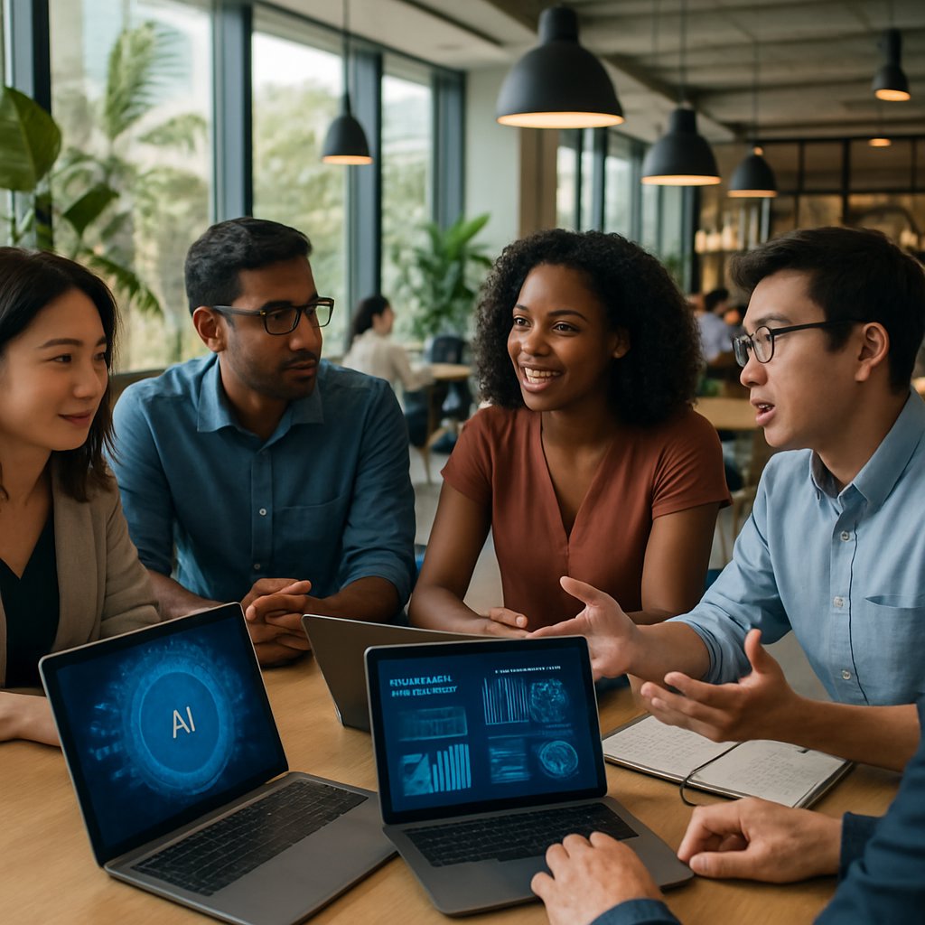 SuperAI Singapore diverse team collaborating on AI development.