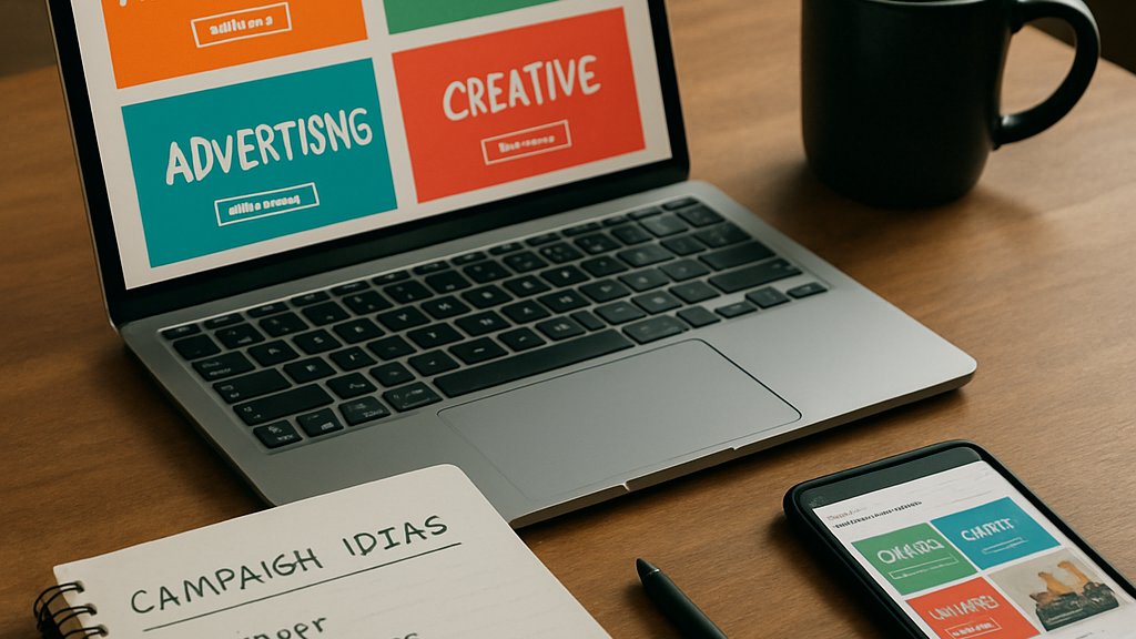 Creative director workspace for AI ad production and testing