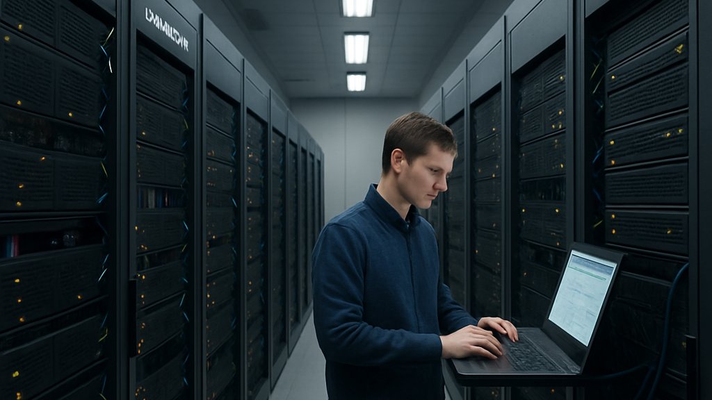 Data center servers running on DeepSeek Huawei Chip technology.