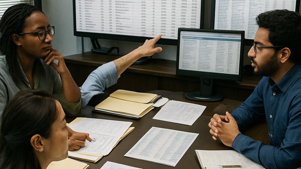 Analysts discussing Data Transparency Law dataset disclosure requirements