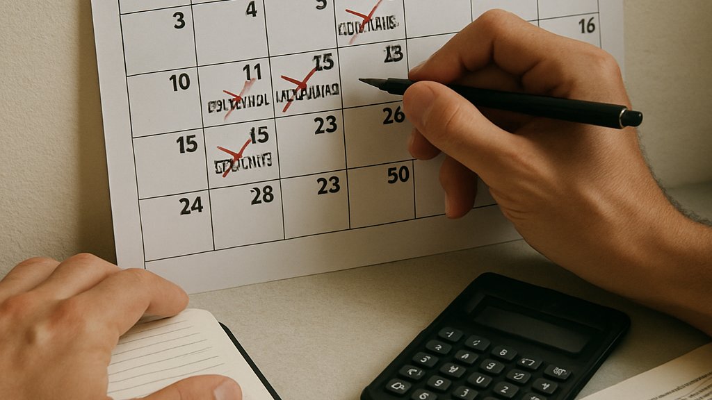 Calendar planning for ADMT Regulatory Shift deadlines and updates
