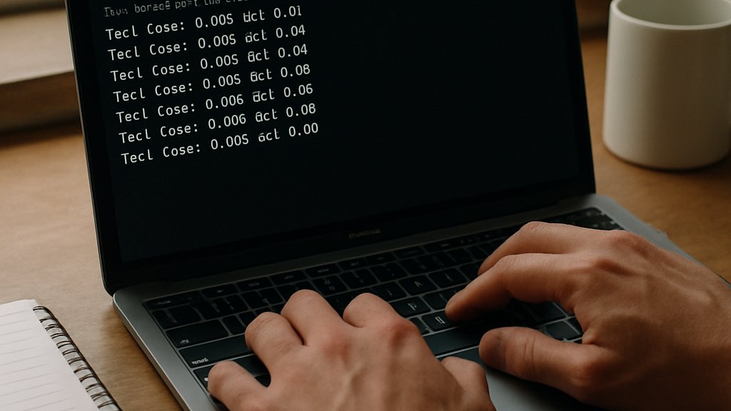 Open-Source AI developer testing model performance in a workspace