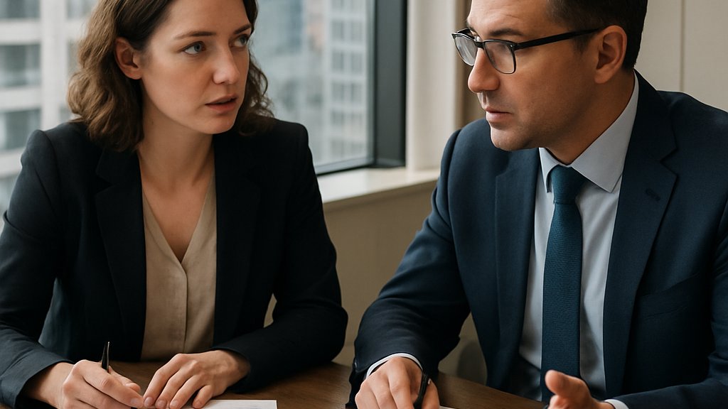 FSB Credit professionals discussing private lending risk data at a boardroom table.