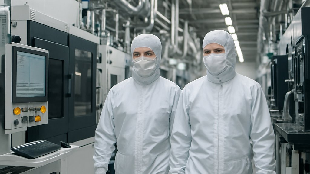TSMC AI pricing impact shown inside a semiconductor fab cleanroom