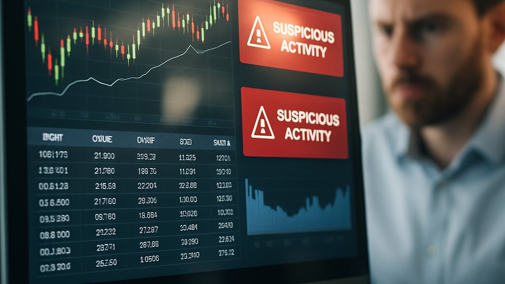 Financial data and alert notifications highlighting Sophisticated Fraud detection.
