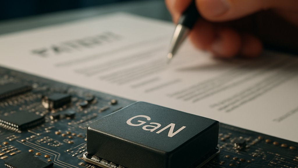 GaN chip and patent document highlighting AI Chip Patents