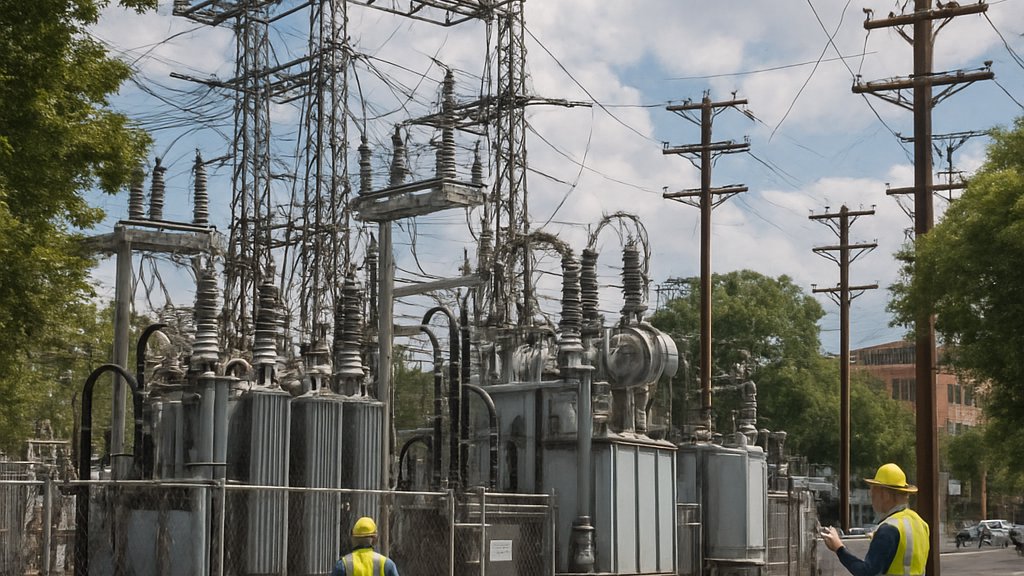 Electrical grid infrastructure adapting to increased AI Power Demand.