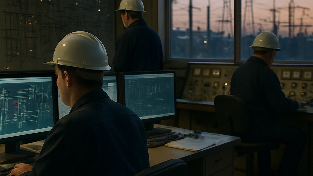 AI Sustainability grid strain shown in utility control room near Microsoft operations