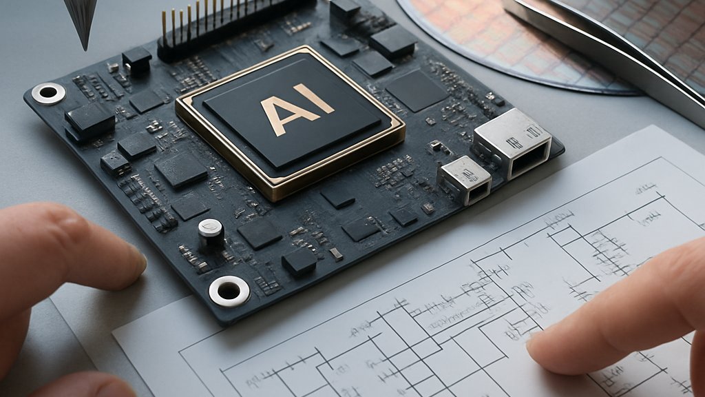 Advanced Edge AI Hardware development board on engineer desk