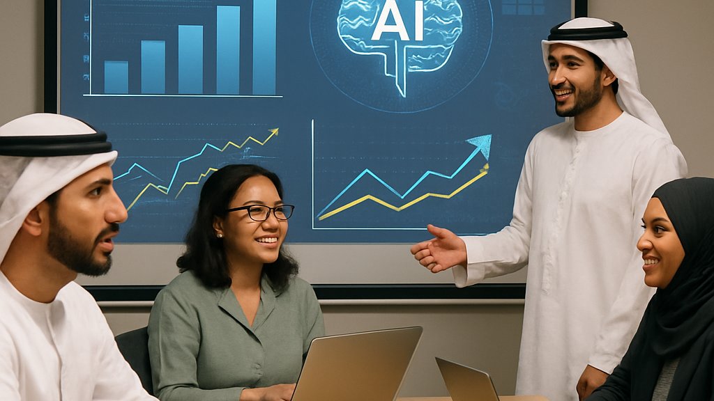 UAE office professionals discuss National Diffusion strategies for AI adoption.