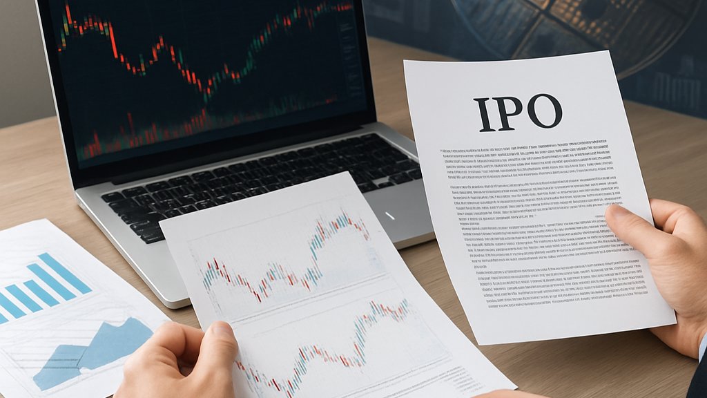 Financial analyst reviewing IPO data for AI Infrastructure and semiconductor stocks