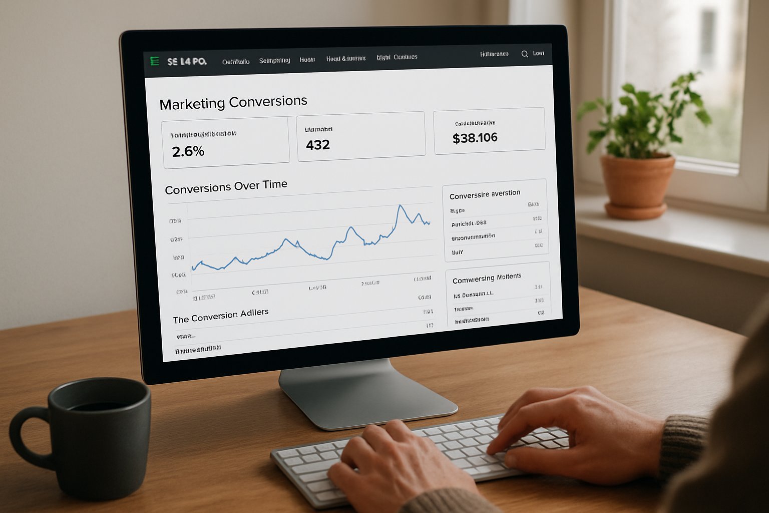 Klaviyo dashboard displaying AI Marketing Conversion analytics.