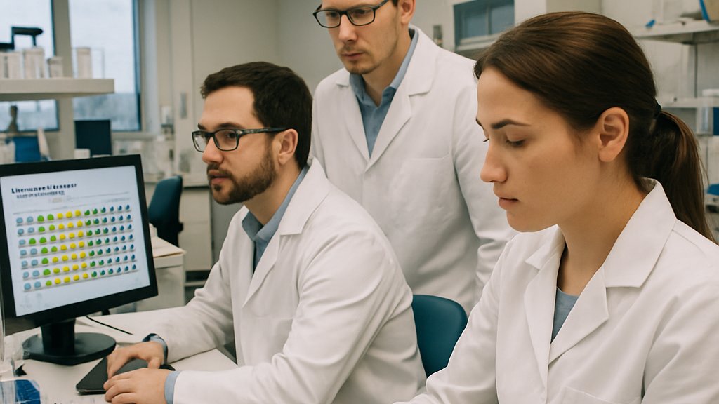 Researchers analyzing data for Multimodal Biopharma Deals in a laboratory