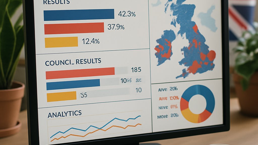 Digital Democracy analytics dashboard with live UK election polling data.