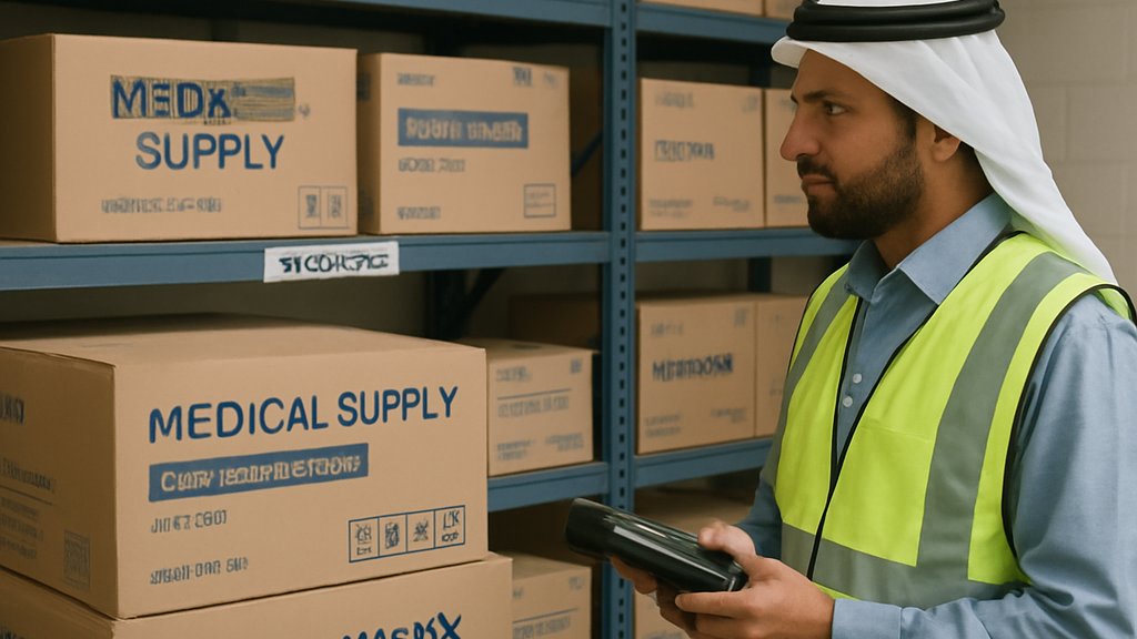 Medical inventory warehouse supporting AI Healthcare Procurement in GCC