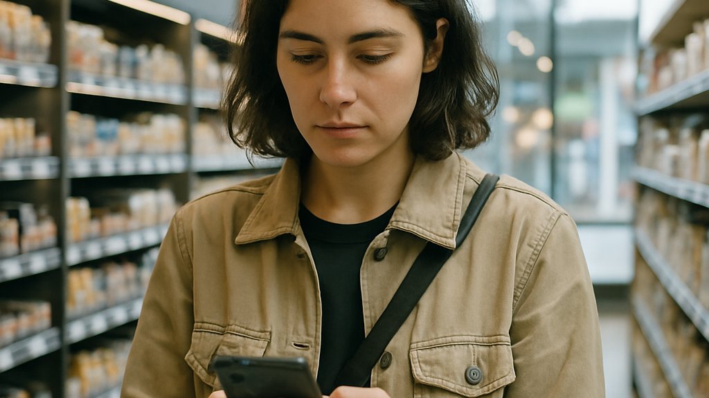 Shopper in store highlighting Agentic Retail Revenue trends