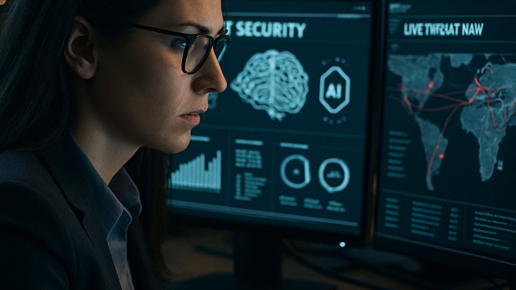 Security analyst monitors Agentic AI Security risks on real-time dashboards.