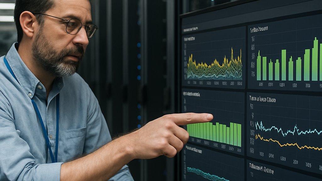 Engineers reviewing Inference Infrastructure latency and memory dashboards