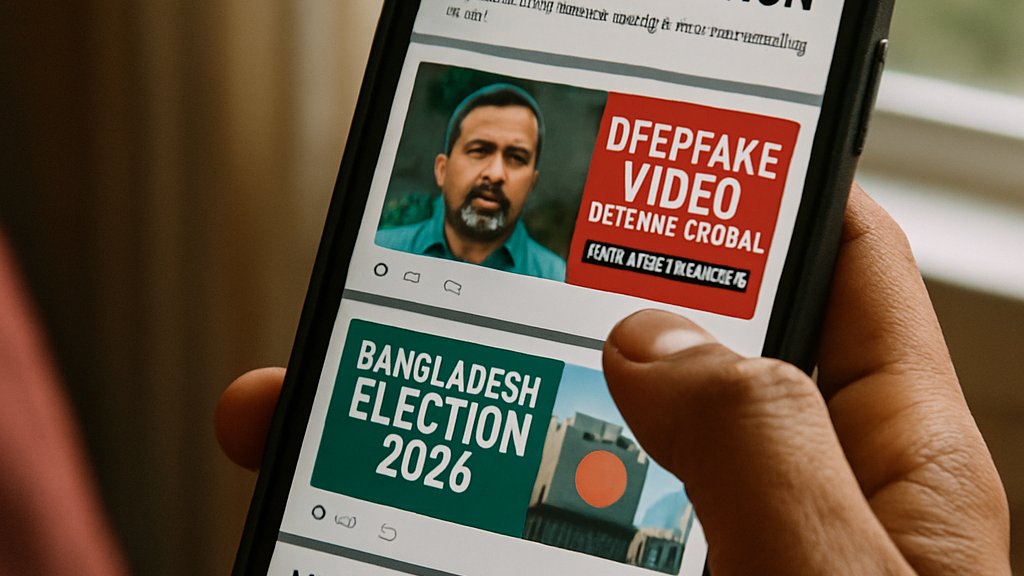 Election Misinformation displayed on social media feed concerning Bangladesh elections.
