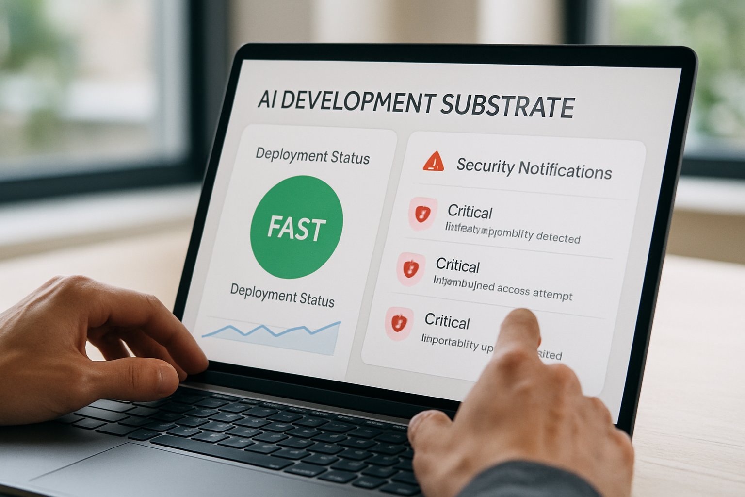Dashboard for AI Development Substrate displaying rapid, secure project deployment
