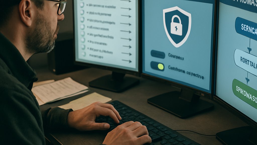 Enterprise Copilots security specialist validating compliance for deployment