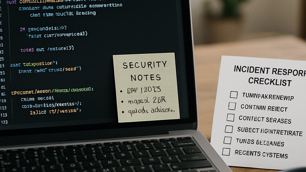 Laptop workspace illustrating Design-Level Vulnerability in LLM security