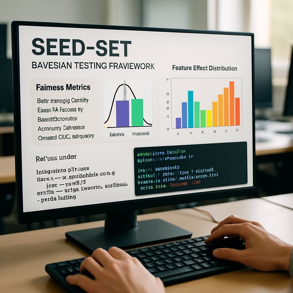 MIT Fair AI SEED-SET framework interface shown on computer screen