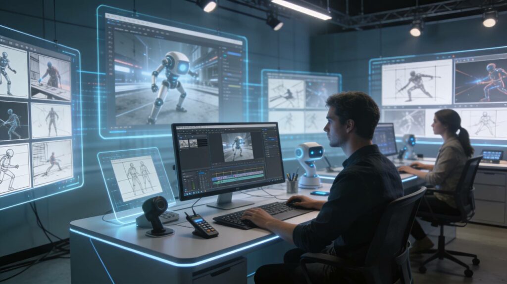AI-powered creative workflows in modern entertainment production