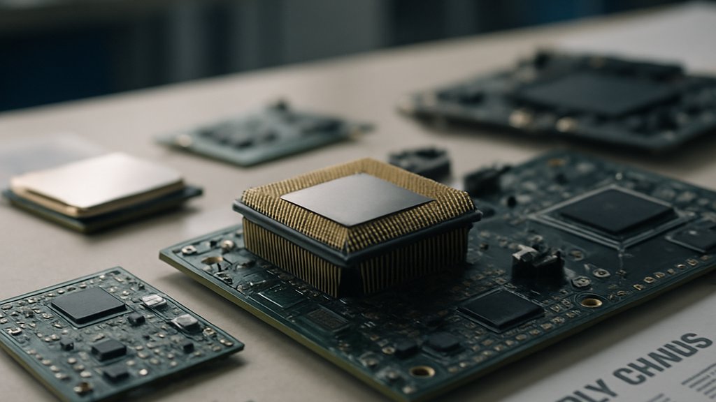 Semiconductor hardware illustrating Nvidia Monopoly and US-China chip supply pressures