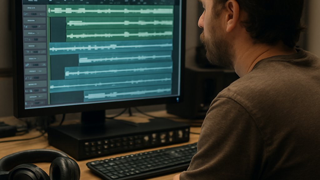 AI Copyright concerns in a modern music studio and licensing workflow