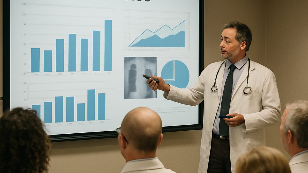 AI Clinical Reasoning study presentation comparing diagnostic accuracy with doctors