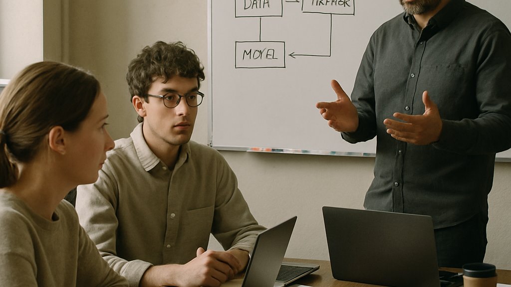 Team meeting highlighting Strategy Disconnect in workplace AI planning