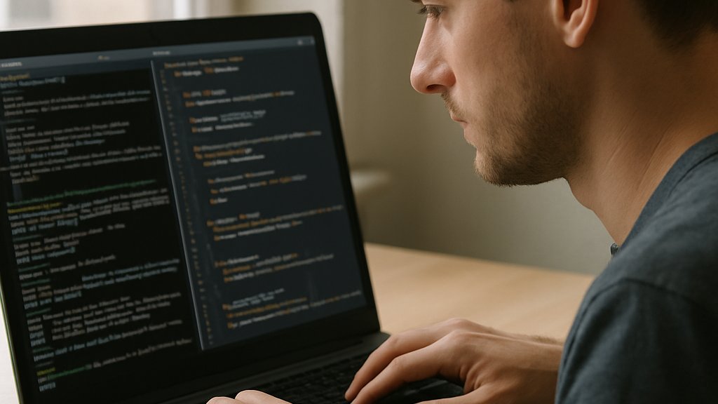 Agentic Coding software engineer reviewing build terminal output