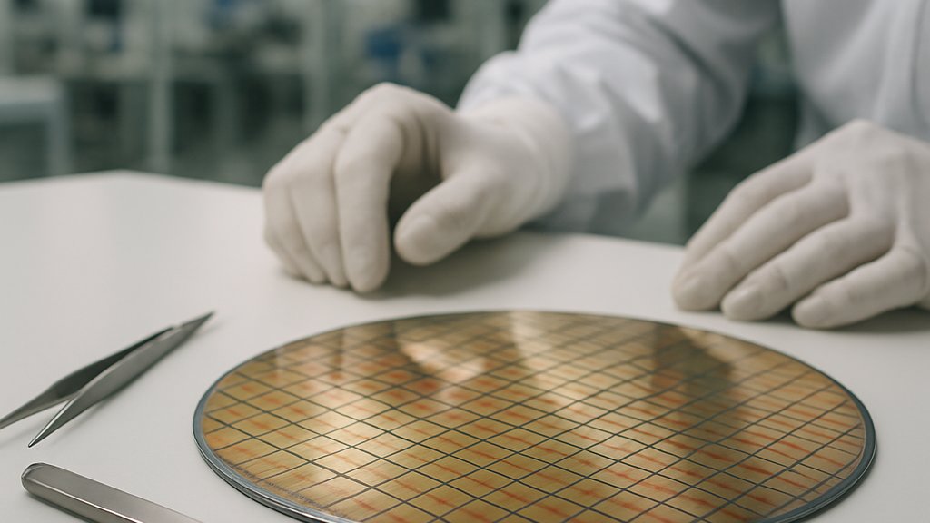 AI Infrastructure wafer-scale chip technology in semiconductor lab