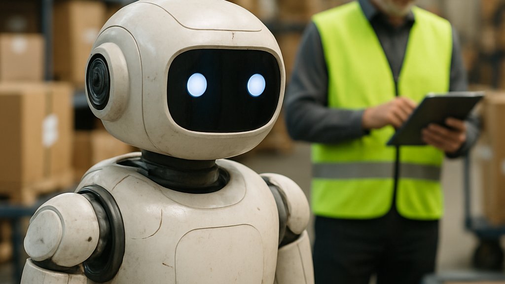 Humanoid Logistics robotics testing in airport warehouse at Haneda
