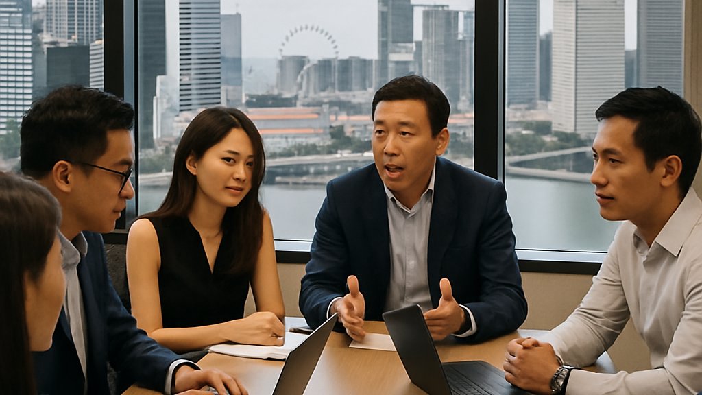 Singapore Language AI partnership meeting in Singapore office