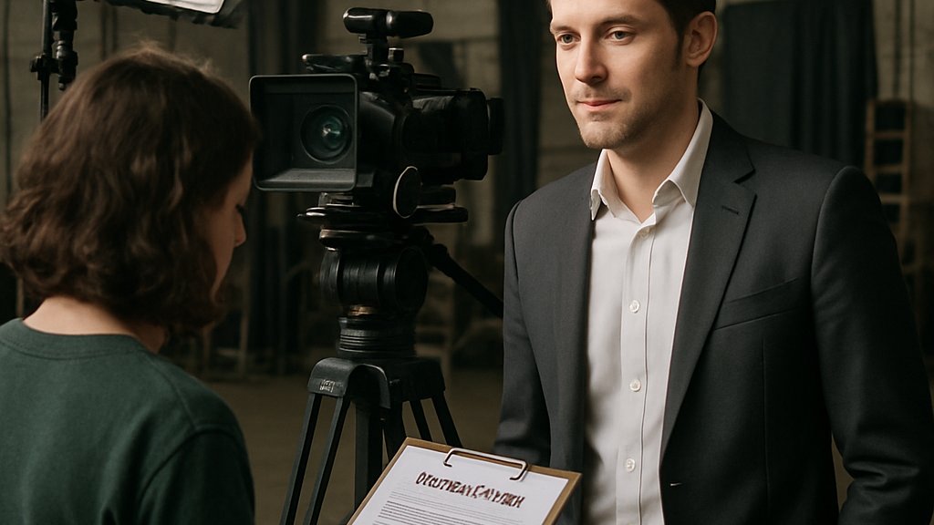 Actor on set reflecting AI Labor Rights and digital replica protections