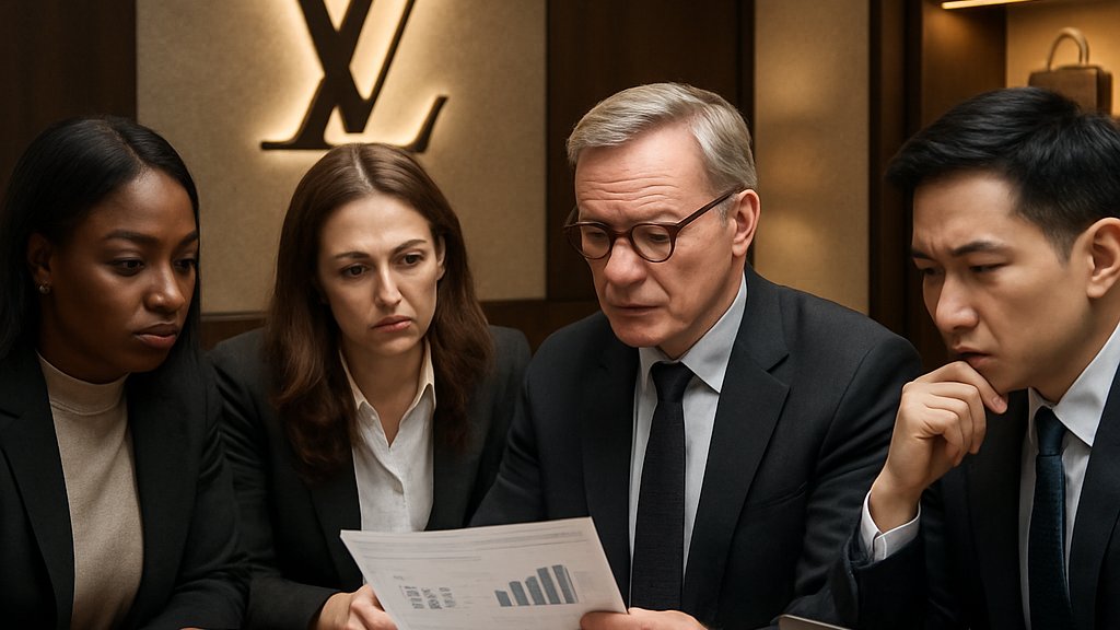 Luxury team discusses AI Sales Risks in boardroom