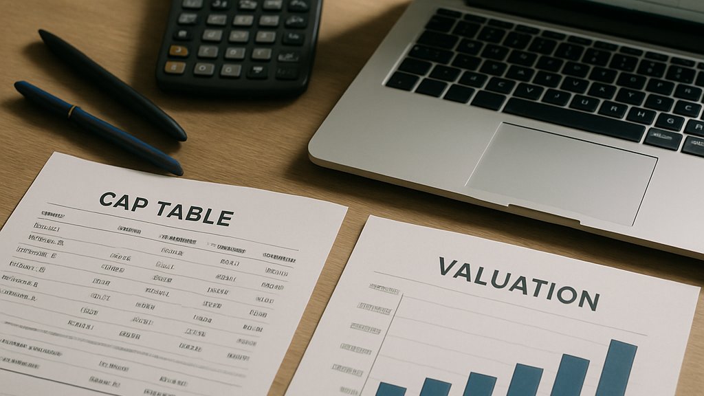 Venture Capital Pricing analysis with cap table sheets and valuation charts