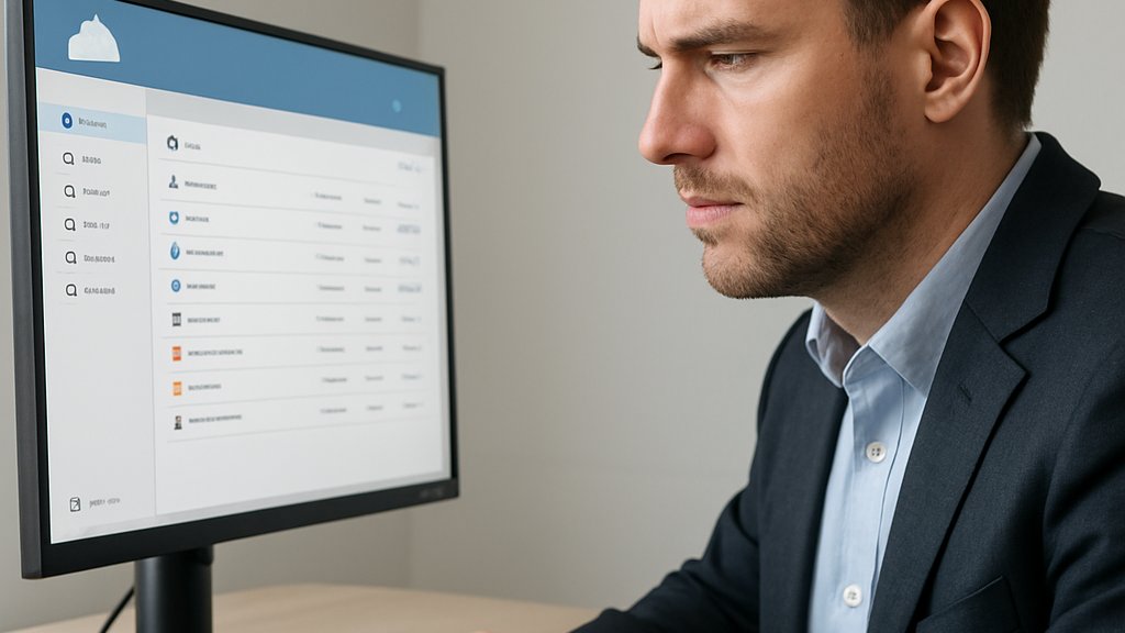 AI Cloud PC user interface on a thin client in a business office