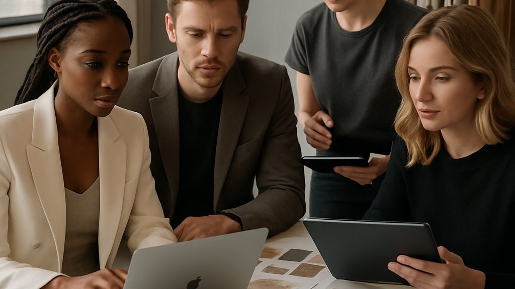 Luxury AI Innovation in a premium fashion studio workflow