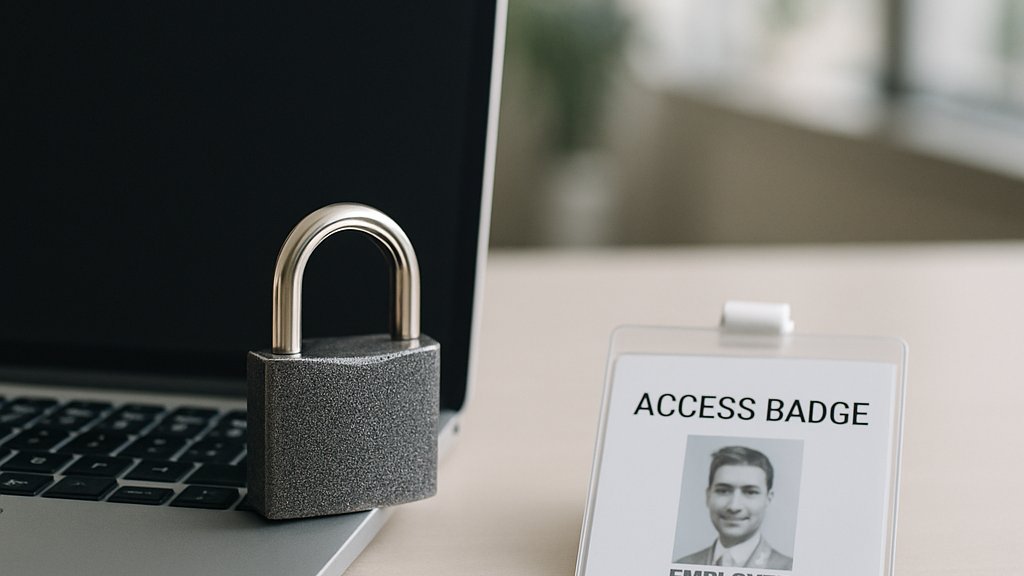 Locked laptop and security key highlighting Claude Security Risks
