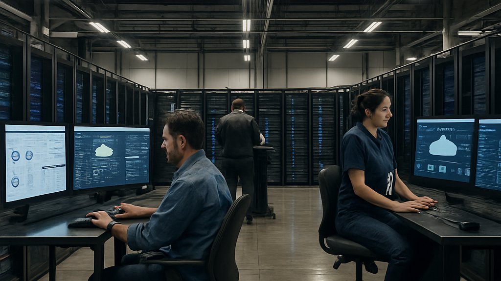 Data center teams managing Multi Cloud AI infrastructure and uptime