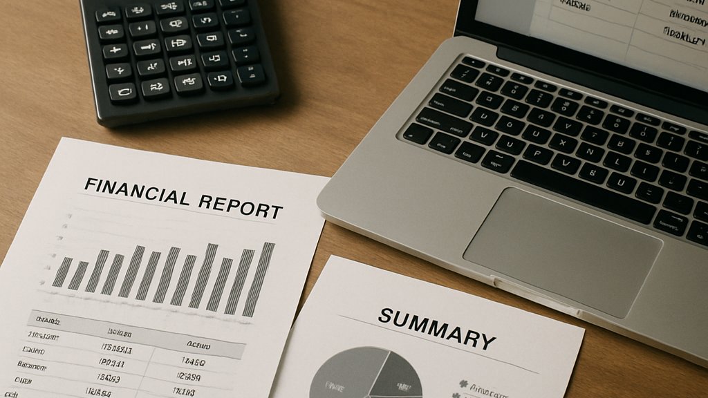 Financial documents and laptop illustrating Startup Valuation Models for AI deals