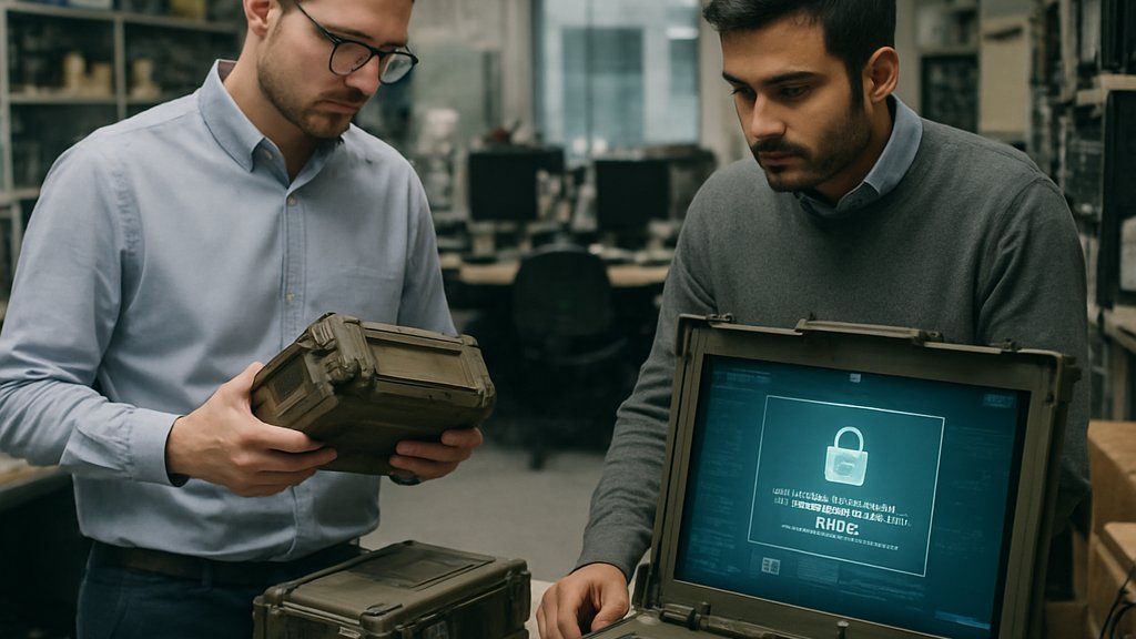 Defense AI Adoption engineers testing technology in a defense lab