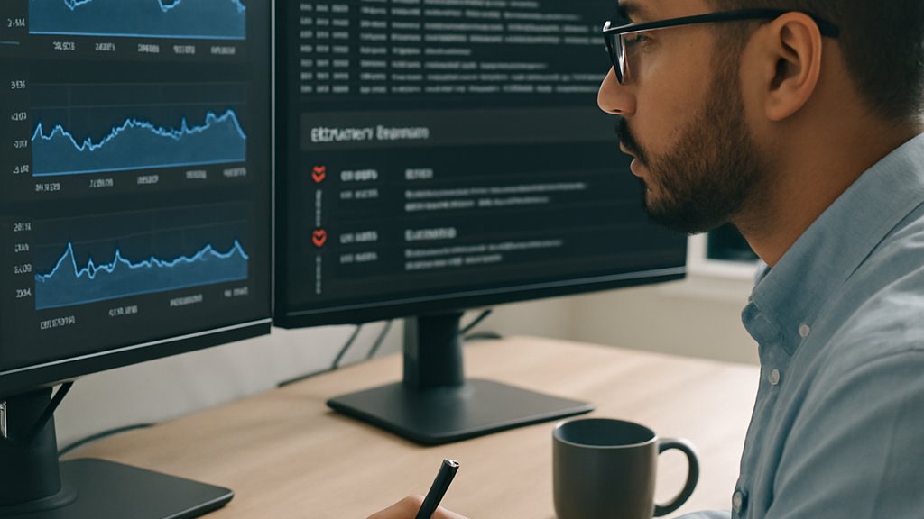 Cloud engineer reviewing Agentic Cloud Observability dashboards and logs