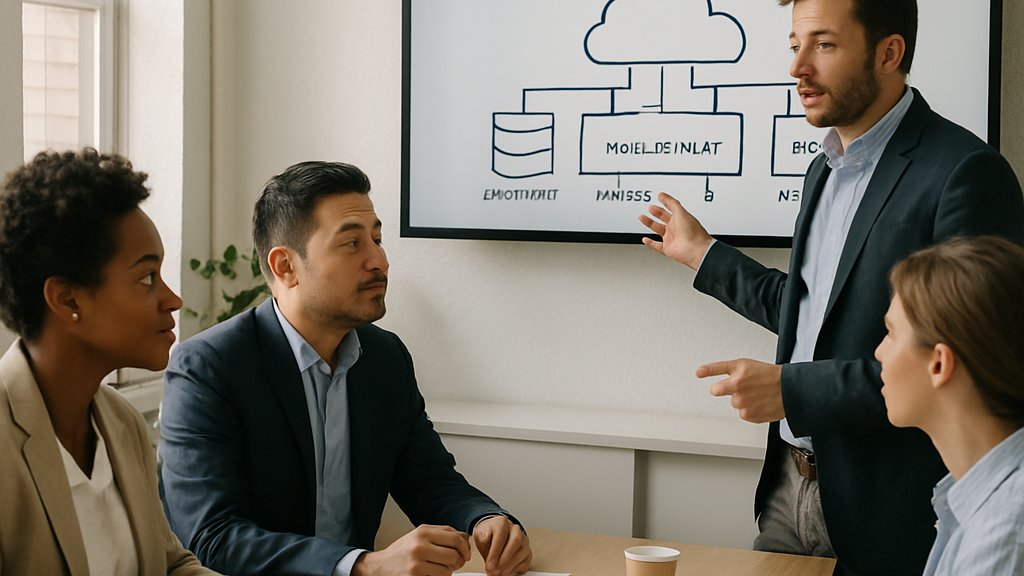 Business team planning Global AI Cloud enterprise compute strategy