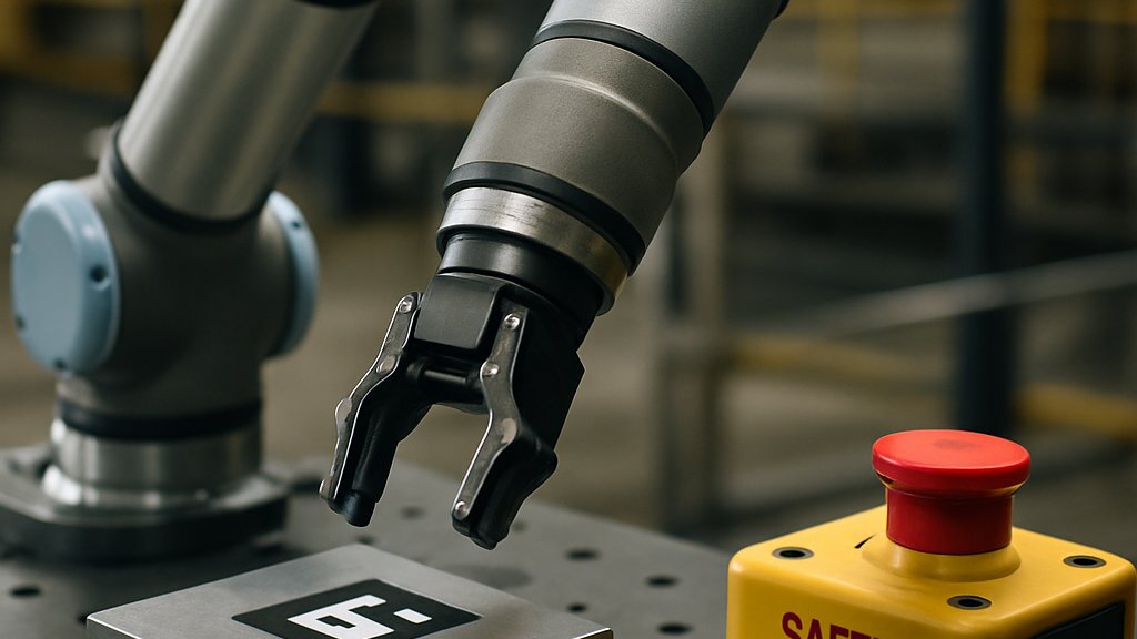 VLA Safety Controls on a factory robotic arm with closed-loop monitoring