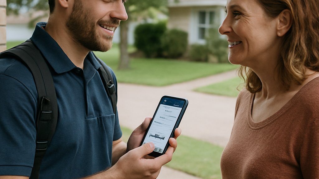 Service Operations AI helping home service technician and customer communication