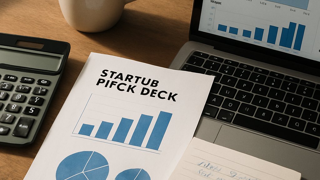 Analyst desk with charts for AI Startup Valuation and funding metrics